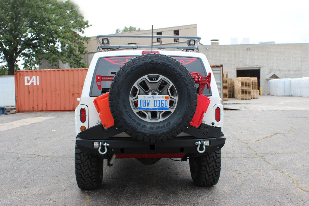 Jeep xj diy tire carrier #3