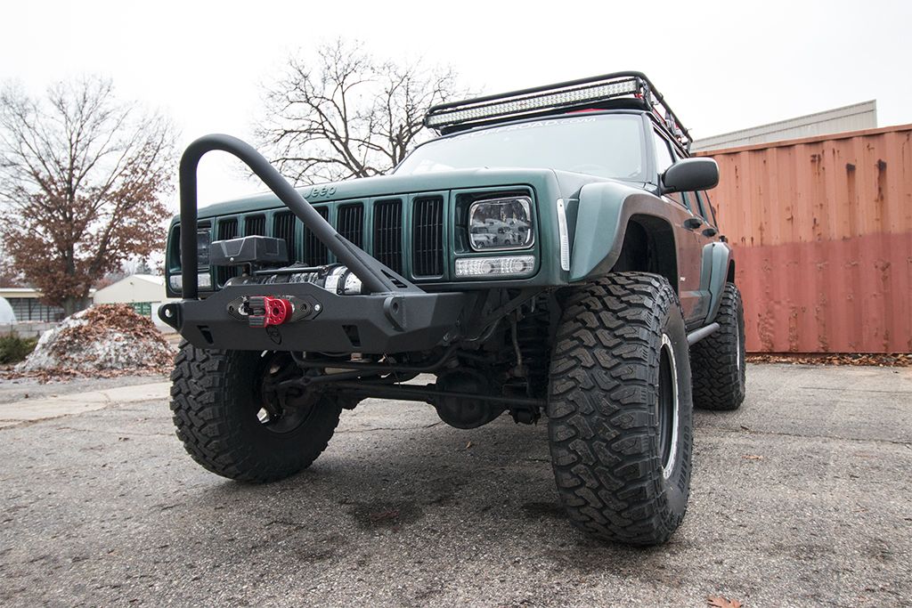 JcrOffroad Jeep XJ Winch Bumper Mauler Cherokee (8401)