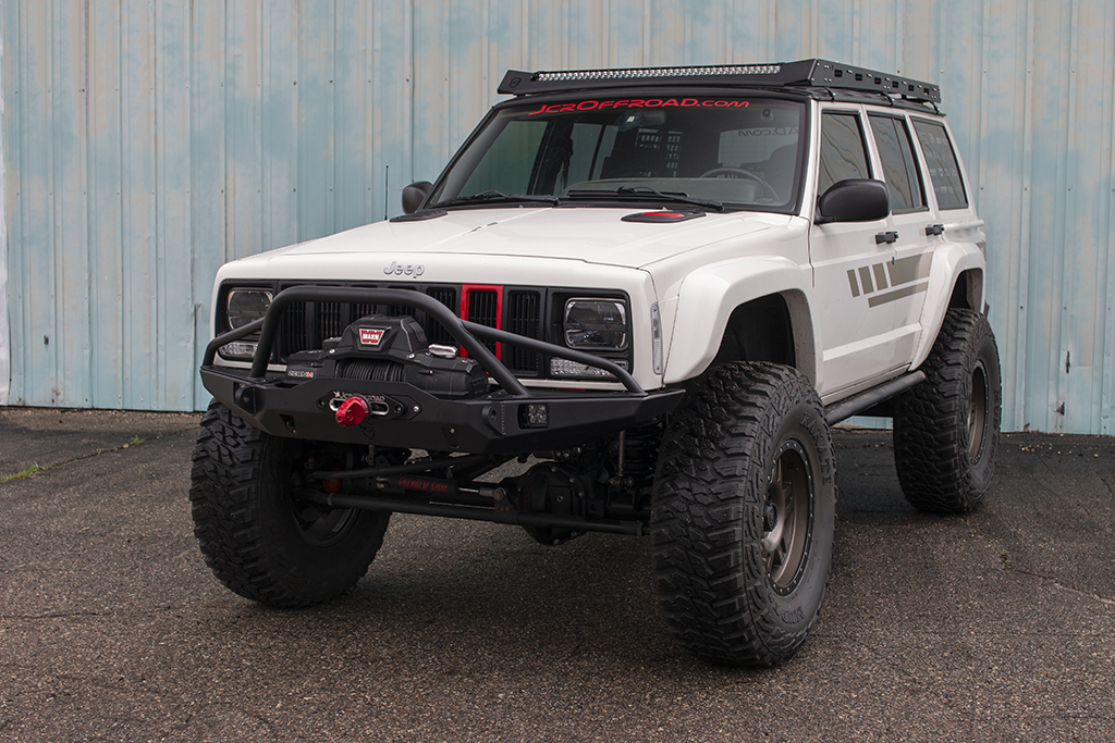 JcrOffroad Jeep XJ Winch Bumper Vanguard PreRunner