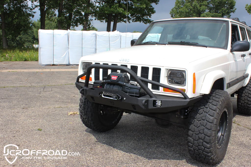 JcrOffroad Jeep XJ Winch Bumper Vanguard PreRunner Cherokee (8401)