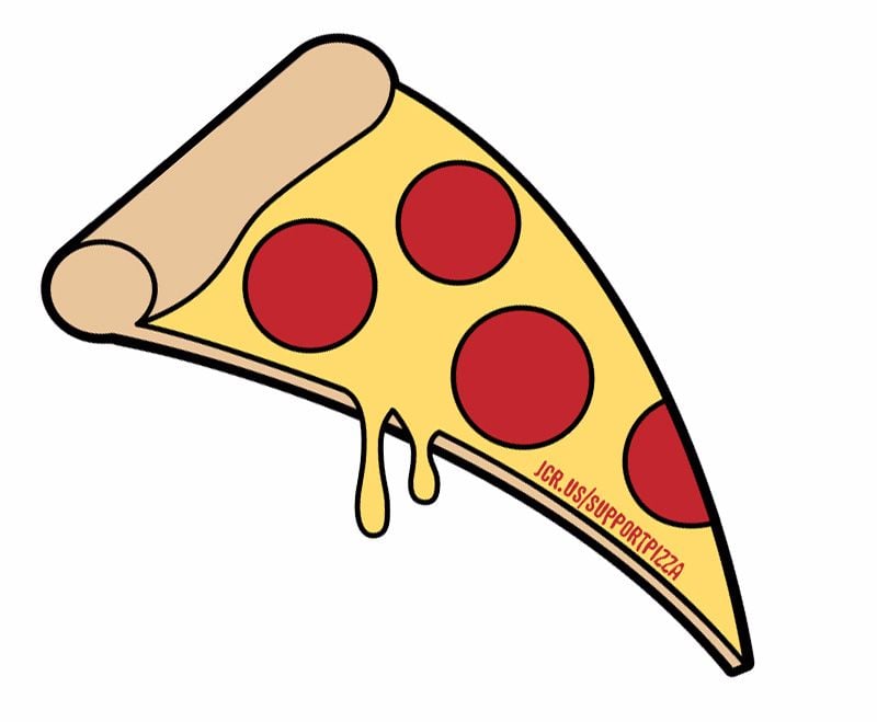 Support Pizza Sticker